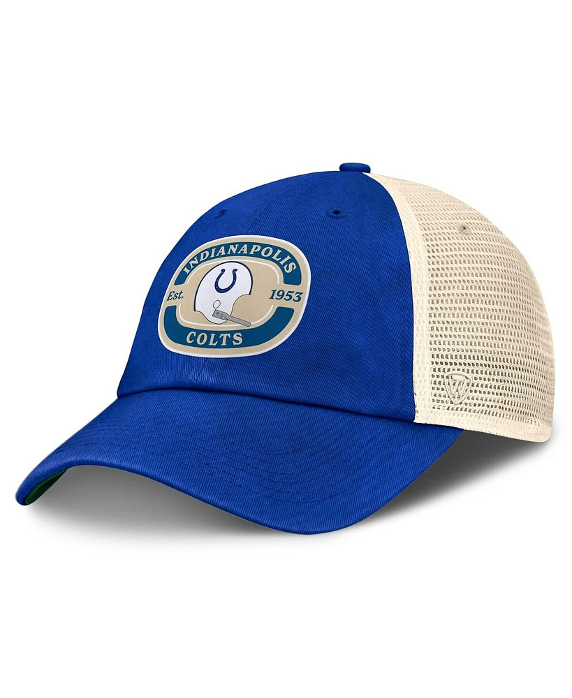 Top of the World Men's Royal Indianapolis Colts Team Patch Adjustable Hat