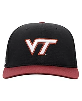 Top of the World Men's Black Virginia Tech Hokies Reflex Fitted Hat