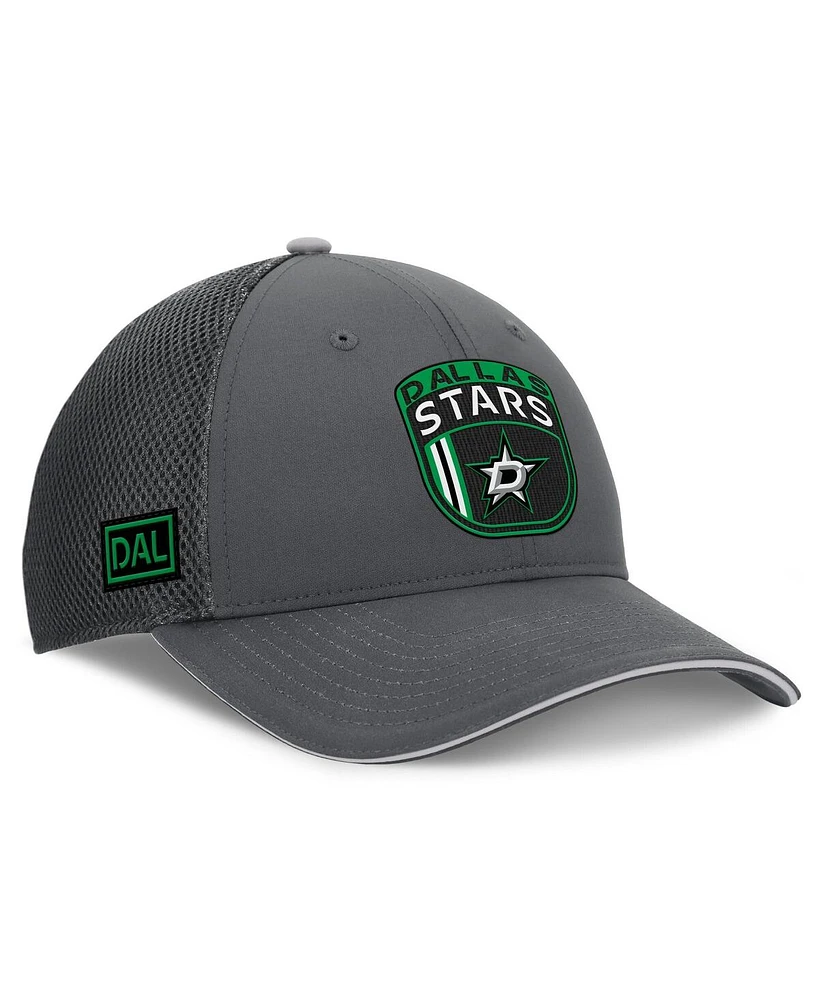 Fanatics Men's Gray Dallas Stars Authentic Pro Home Ice Trucker Adjustable Hat