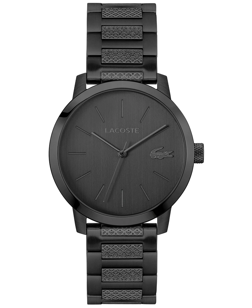 Lacoste Men's Metropole Ionic Plated Black Steel Bracelet Watch, 39mm