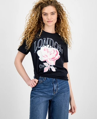 Self Esteem Juniors' London Rose Graphic T-Shirt