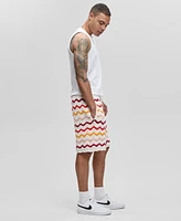 Mode of One Men's Gradient Zig-Zag Pull-On Shorts, Exclusively at Macy's