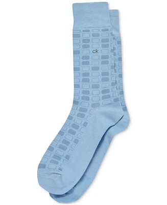 Calvin Klein Men's Ck Geo-Pattern Dress Socks