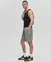 Mode of One Men's Relaxed-Fit Vertical-Stripe Shorts, Exclusively at Macy's