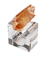 Saro Lifestyle Luxe Quartz Napkin Ring, Set of 4