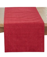 Saro Lifestyle Refined Stitched Plaid Table Runner