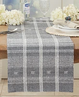 Saro Lifestyle Modernist Woven Stripe Table Runner, 16" x 72"