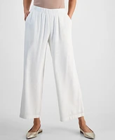 Jm Collection Petite Wide-Leg Pull-On Pants, Exclusively at Macy's