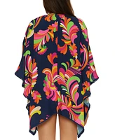 Trina Turk Women's Poolside Swirl Kimono Swim Cover-Up