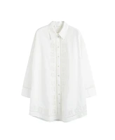 Chinti & Parker Women's Cotton Broderie Shirt Dress