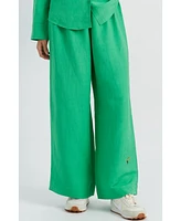 Chinti and Parker Women's & Linen-Cotton Peanuts Racquet Club Trousers