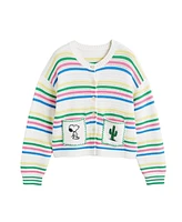 Chinti & Parker Women's Cotton Peanuts Vacation Cardigan