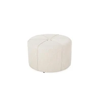 Modern Upholstered Ottoman, Button-Tufted Fabric Footrest for Living Room & Bedroom-The Pop Home