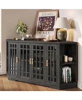 Corner Tv Stand for TVs up to 60 Inch with Power Outlet