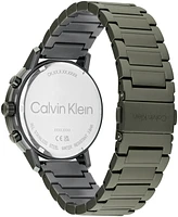 Calvin Klein Men's Gauge Ionic Plated Barley Green Steel Bracelet Watch, 41mm
