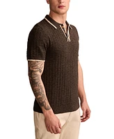 Lucky Brand Men's Short Sleeve Tipped Polo Sweater