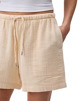 Calvin Klein Jeans Women's Double Gauze Pull-On Shorts