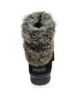 Minnetonka Women's Everett Faux Fur Trim Mid-Calf Boots