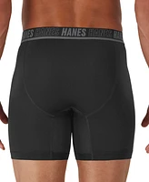 Hanes Men's 4pk. Ultimate Moves Boxer Brief Logo Underwear