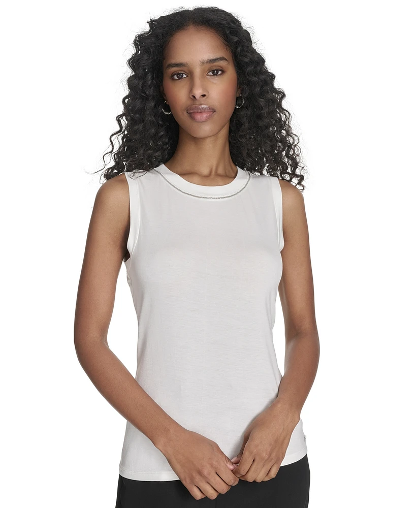 Calvin Klein Women's Crewneck Sleeveless Top