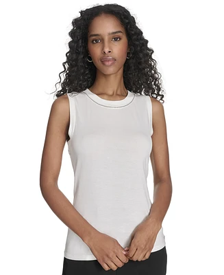 Calvin Klein Women's Crewneck Sleeveless Top