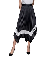 Karl Lagerfeld Paris Women's Pleated Midi Skirt