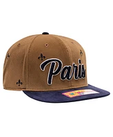 Fan Ink Men's Brown/Navy Paris Saint-Germain Whiskey Adjustable Hat