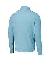 Peter Millar Men's Blue Wm Phoenix Open Perth Oval Stitch Performance Quarter-Zip Sweatshirt