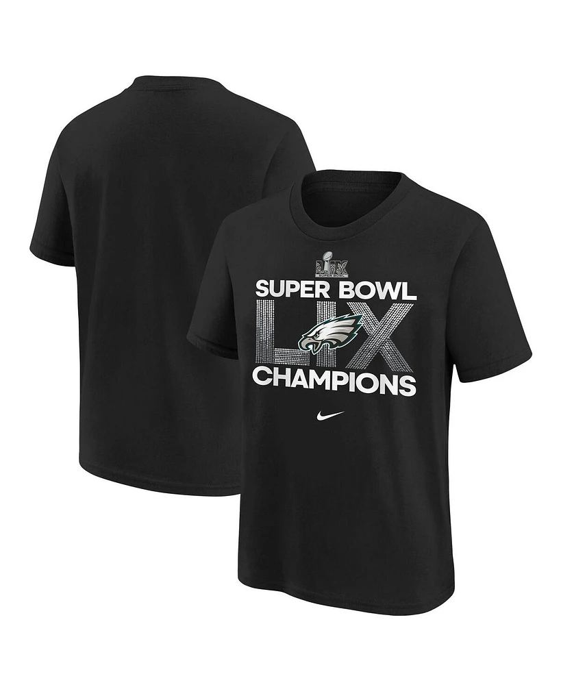 Nike Big Boys and Girls Philadelphia Eagles Super Bowl Lix Champions T-Shirt