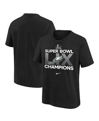 Nike Big Boys and Girls Philadelphia Eagles Super Bowl Lix Champions T-Shirt