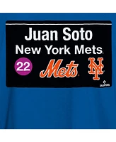 New Era Men's Juan Soto Blue York Mets Sign Player T-Shirt