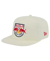 New Era Men's Cream New York Red Bulls 2025 Kickoff Snapback Golfer Hat