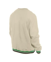 New Era Men's Cream Atlanta Braves St. Patrick's Day Twill Pullover Sweatshirt