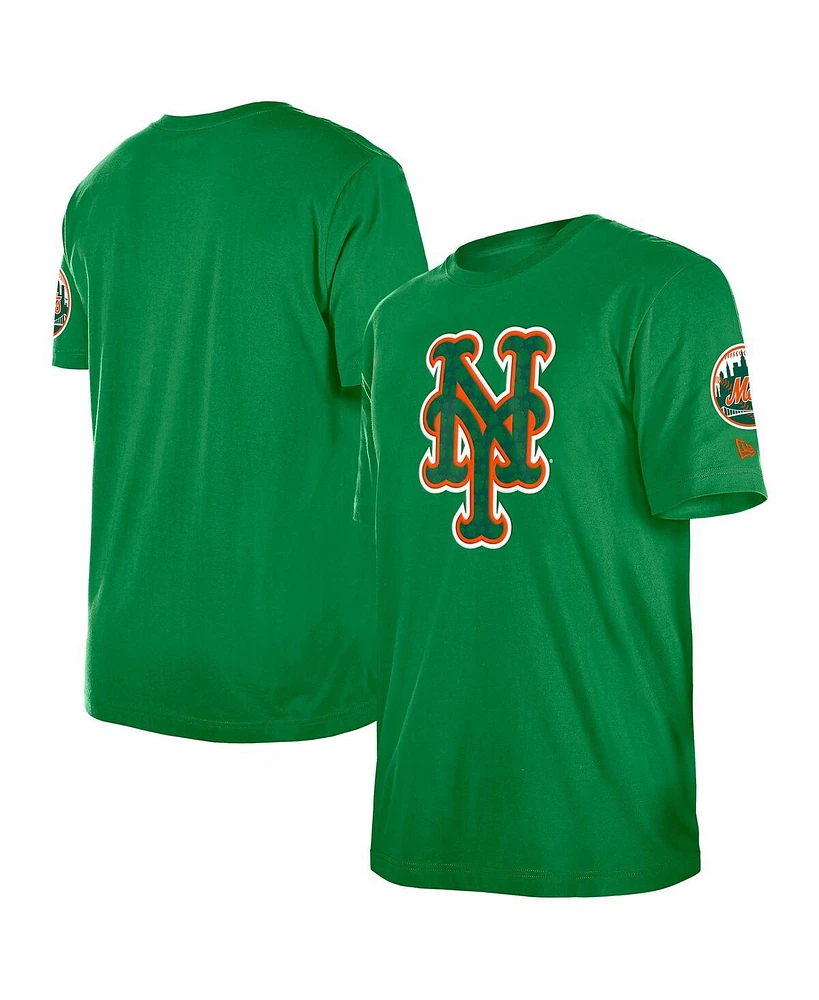 New Era Men's Kelly Green New York Mets St. Patrick's Day Shamrock Fill T-Shirt