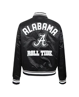 Pro Standard Women's Black Alabama Crimson Tide Satin Cultivated-Pearl Full-Snap Jacket