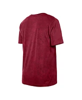 New Era Men's Wine Cleveland Cavaliers Hardwood Classics Oversized Boxy Mineral Wash T-Shirt