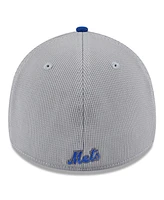 New Era Men's Gray/Royal York Mets 2025 Batting Practice 39THIRTY Flex Hat