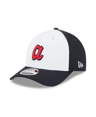 New Era Men's Navy/White Atlanta Braves 2025 Batting Practice 9FORTY M-Crown Adjustable Hat