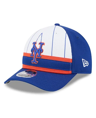 New Era Men's Royal/White New York Mets 2025 Batting Practice 9FORTY M-Crown Adjustable Hat