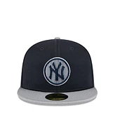 New Era Men's Gray York Yankees 2025 Batting Practice 59FIFTY Fitted Hat