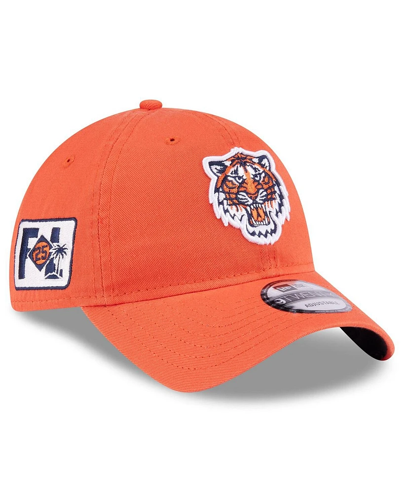 New Era Big Boys and Girls Orange Detroit Tigers 2025 Spring Training 9TWENTY Adjustable Hat