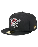 New Era Men's Black Pittsburgh Pirates 2025 Spring Training 59FIFTY Fitted Hat