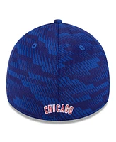 New Era Men's Royal Chicago Cubs 2025 Mlb Clubhouse 39THIRTY Flex Hat