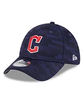 New Era Men's Navy Cleveland Guardians 2025 Mlb Clubhouse 39THIRTY Flex Hat