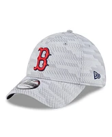 New Era Men's Gray Boston Red Sox 2025 Mlb Clubhouse 39THIRTY Flex Hat