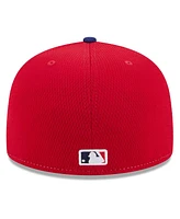 New Era Men's Red/Royal Philadelphia Phillies 2025 Mlb Clubhouse 59FIFTY Fitted Hat