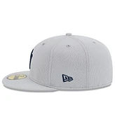 New Era Men's Gray York Yankees 2025 Mlb Clubhouse 59FIFTY Fitted Hat