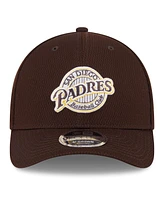 New Era Men's Dark Brown San Diego Padres 2025 Mlb Clubhouse 9FORTY Adjustable Hat