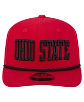 New Era Men's Red Ohio State Buckeyes 9SEVENTY Stretch-Snap Adjustable Hat