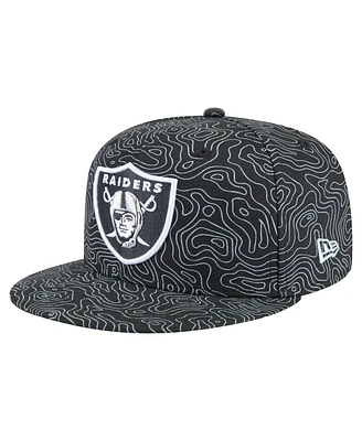 New Era Men's Black Las Vegas Raiders Geo 59FIFTY Fitted Hat